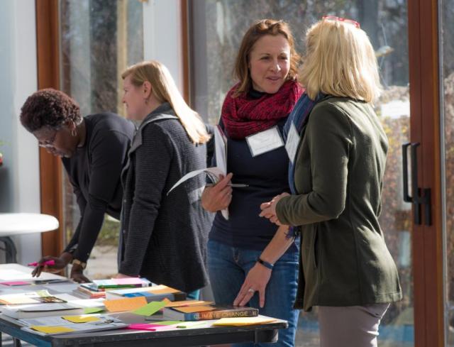 Attendees at a climate change gathering in 2019